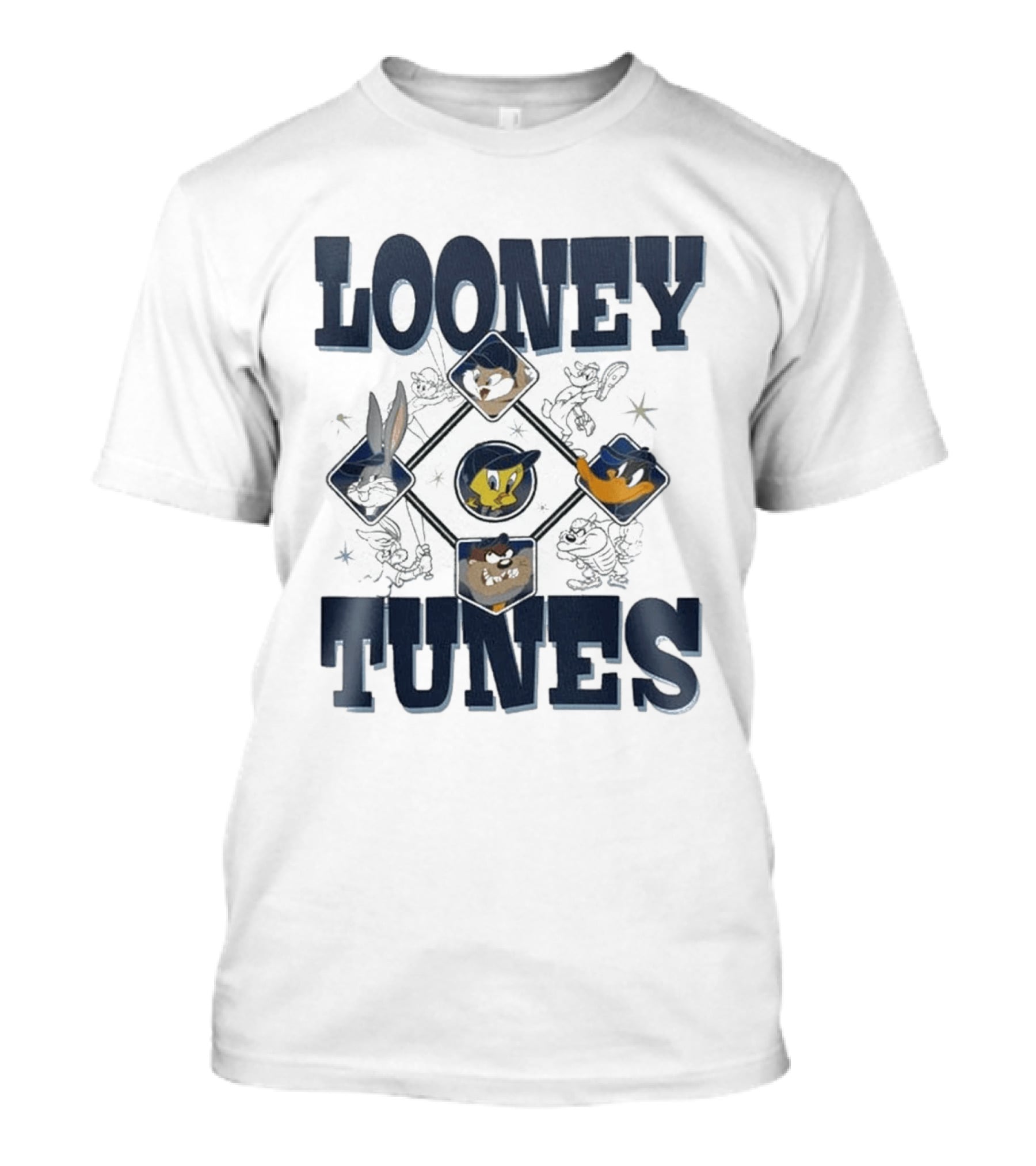 New York Yankees Looney Tunes Bugs Bunny 2026 Character Collaboration T-Shirt