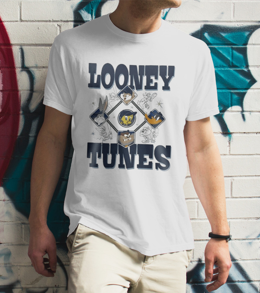 New York Yankees Looney Tunes Bugs Bunny 2026 Character Collaboration T-Shirt