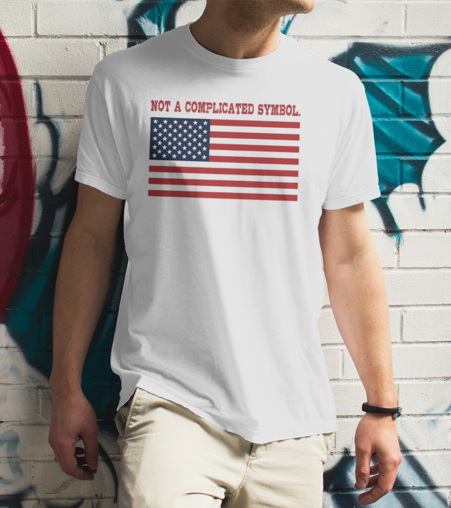 Not A Complicated Symbol United States Flag T-Shirt