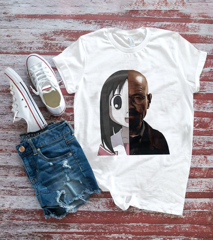 Walter White And Ayumu Kasuga Half Face Combo T-Shirt