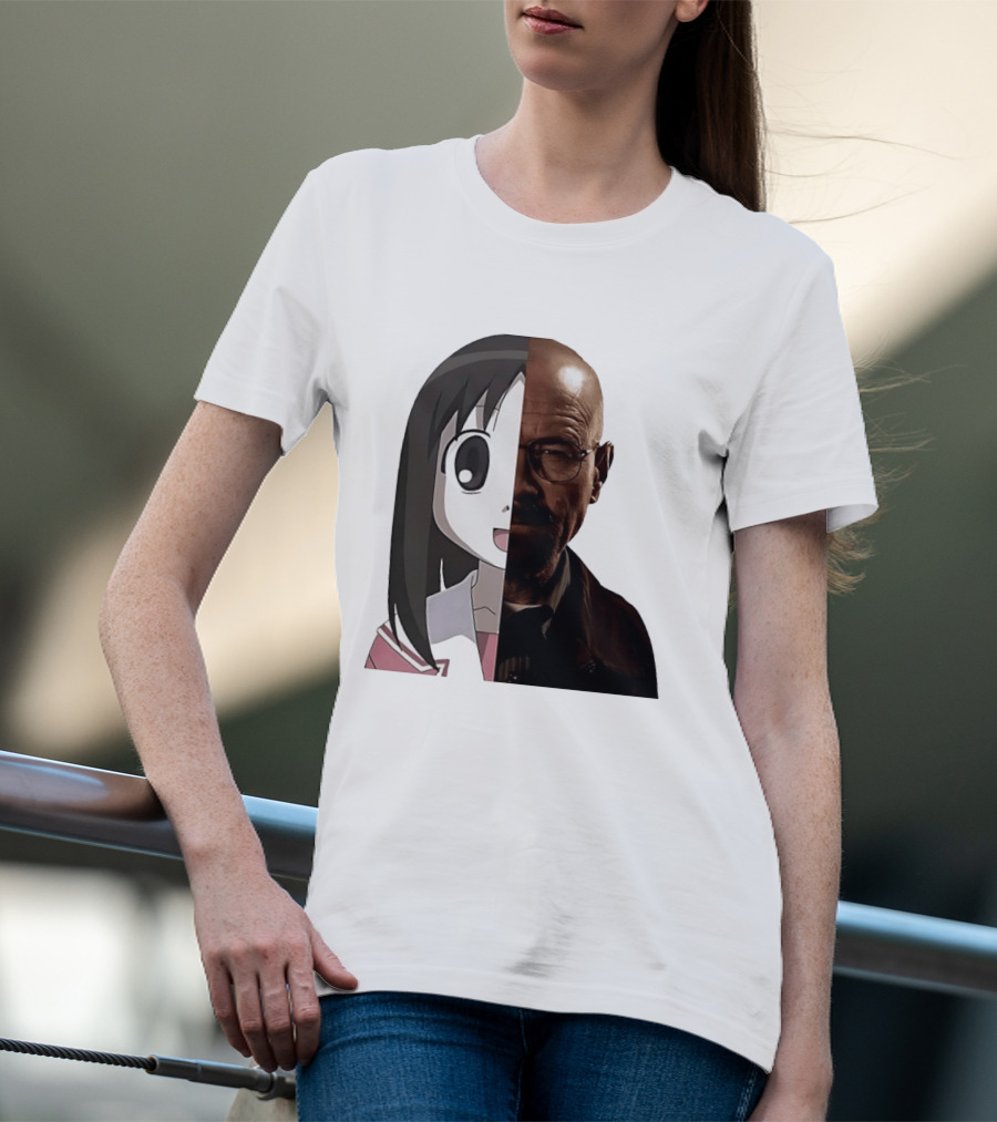 Walter White And Ayumu Kasuga Half Face Combo T-Shirt