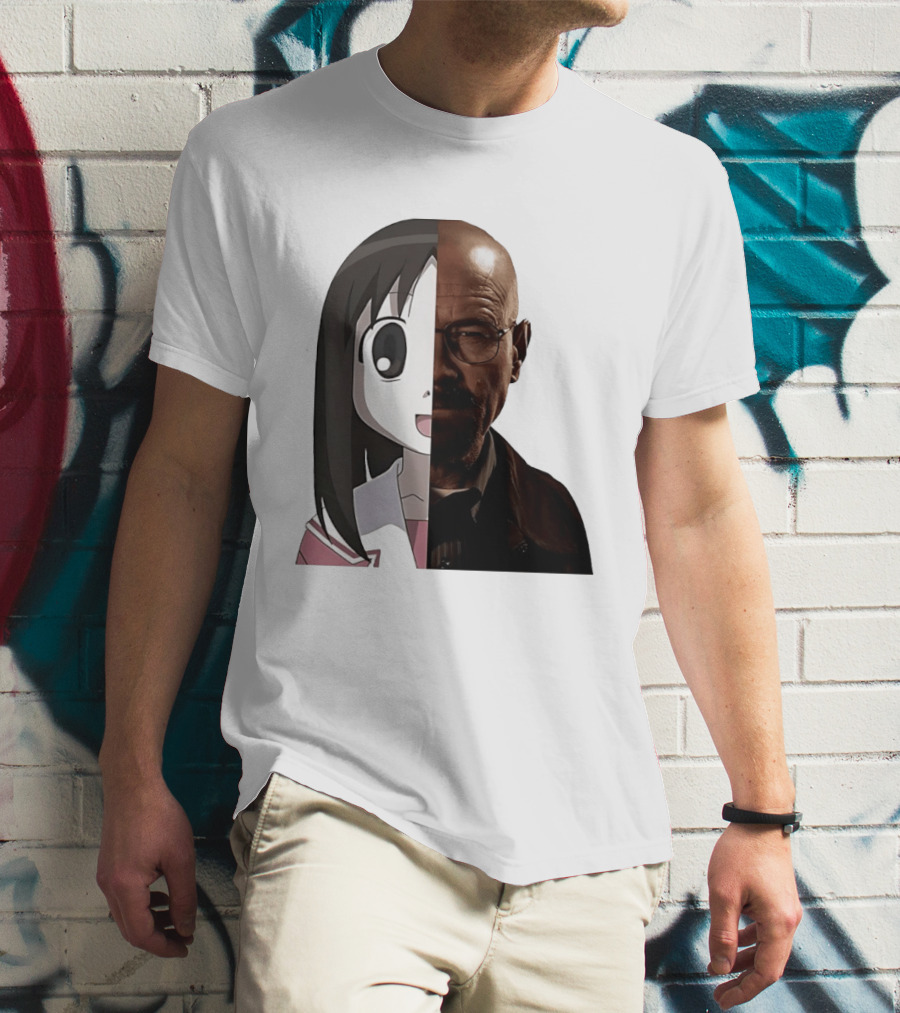 Walter White And Ayumu Kasuga Half Face Combo T-Shirt