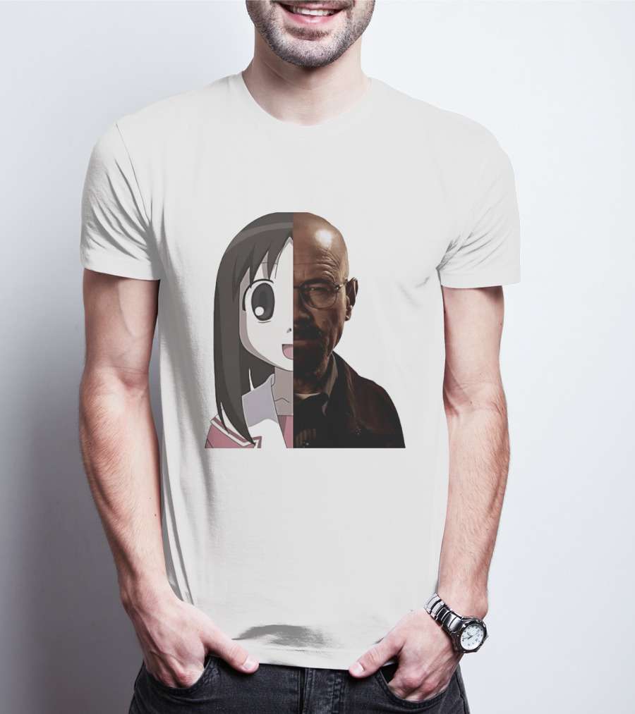 Walter White And Ayumu Kasuga Half Face Combo T-Shirt