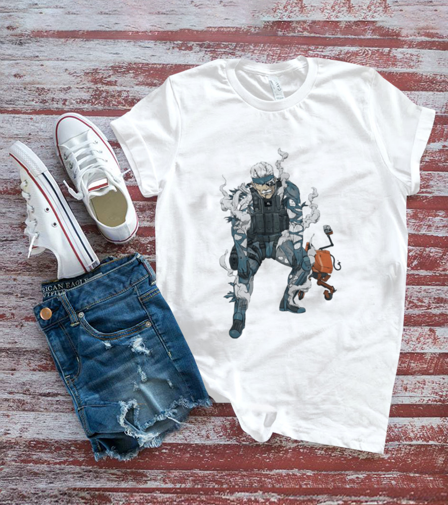 Metal Gear Solid Old Snake Konami Stealth Action Duo T-Shirt