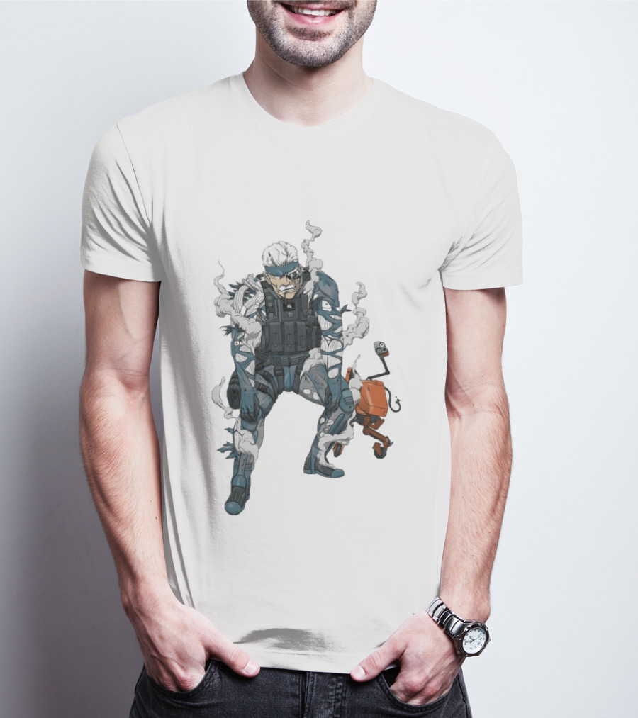 Metal Gear Solid Old Snake Konami Stealth Action Duo T-Shirt