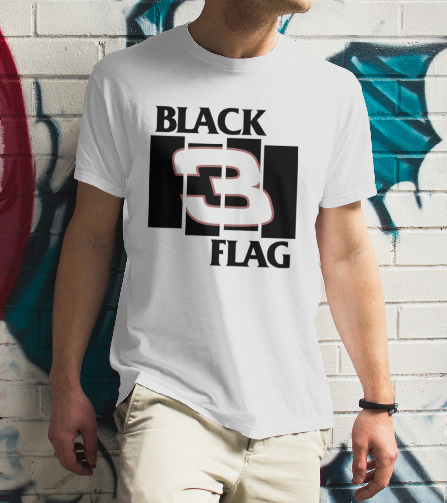 Black 3 Flag T-Shirt