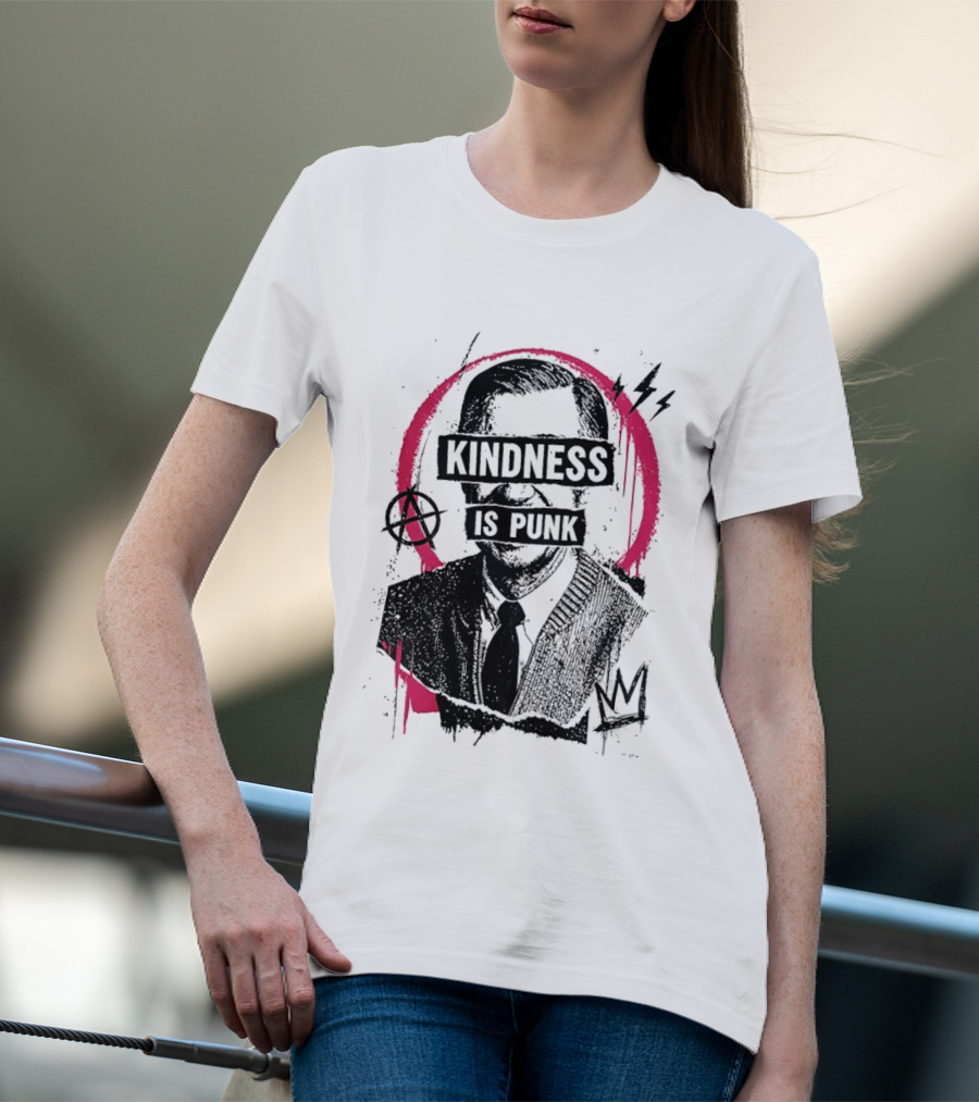 Kindness Is Punk Anarchy Symbol Torn Electric Lightning Bolt T-Shirt