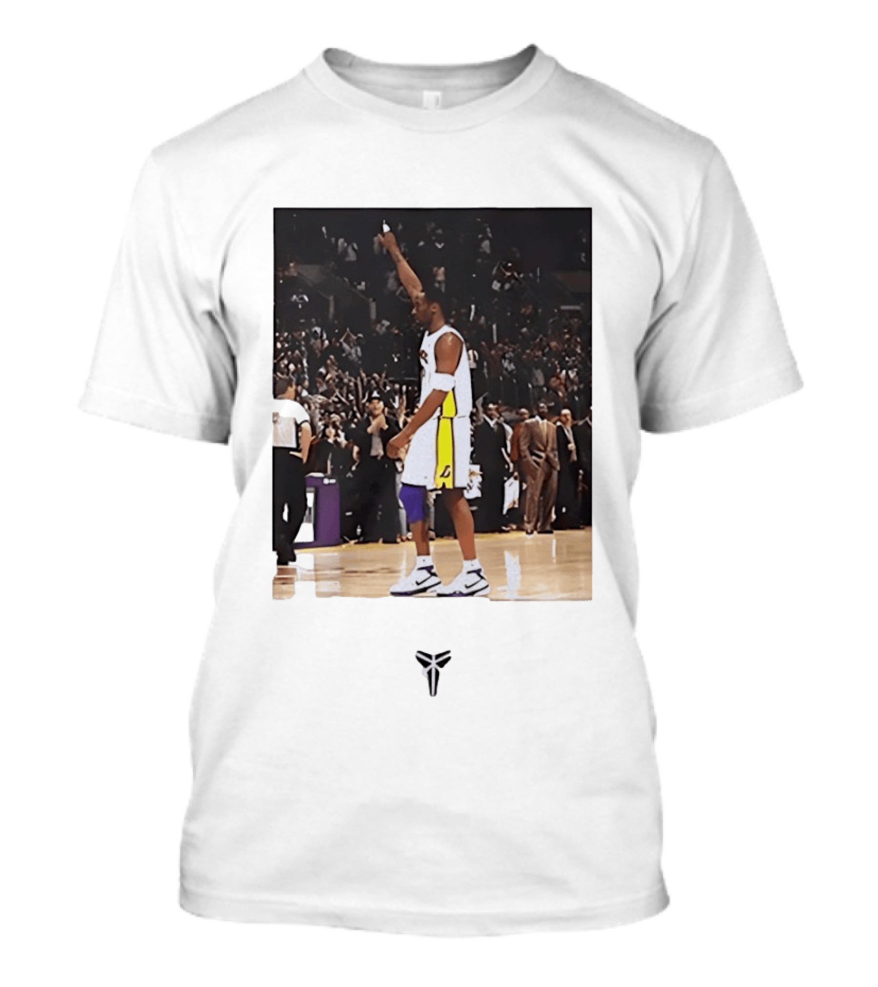 Kobe Bryant Los Angeles Lakers NBA Iconic Court Celebration T-Shirt