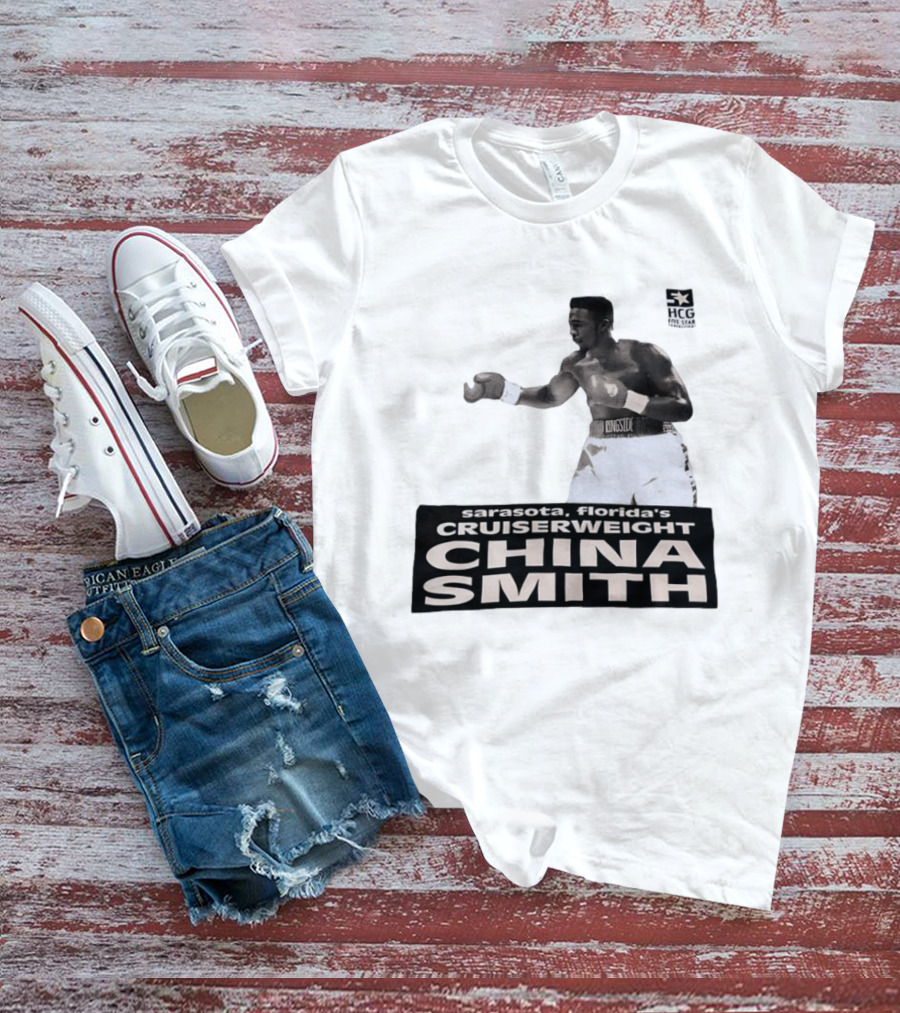 China Smith Sarasota Florida Cruiserweight Boxing Legend HCG Five Star Productions T-Shirt