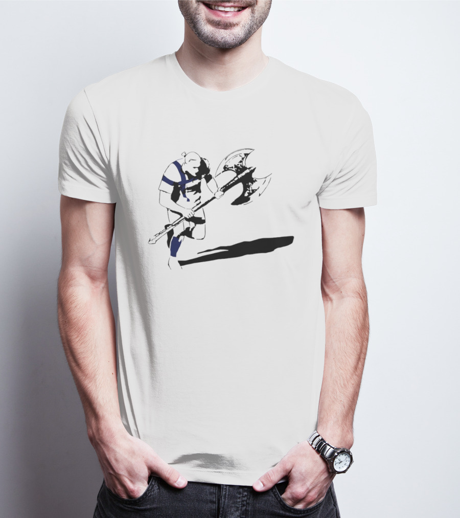 Erling Haaland Norway Viking Axe Men In Blazers Nordic Warrior T-Shirt
