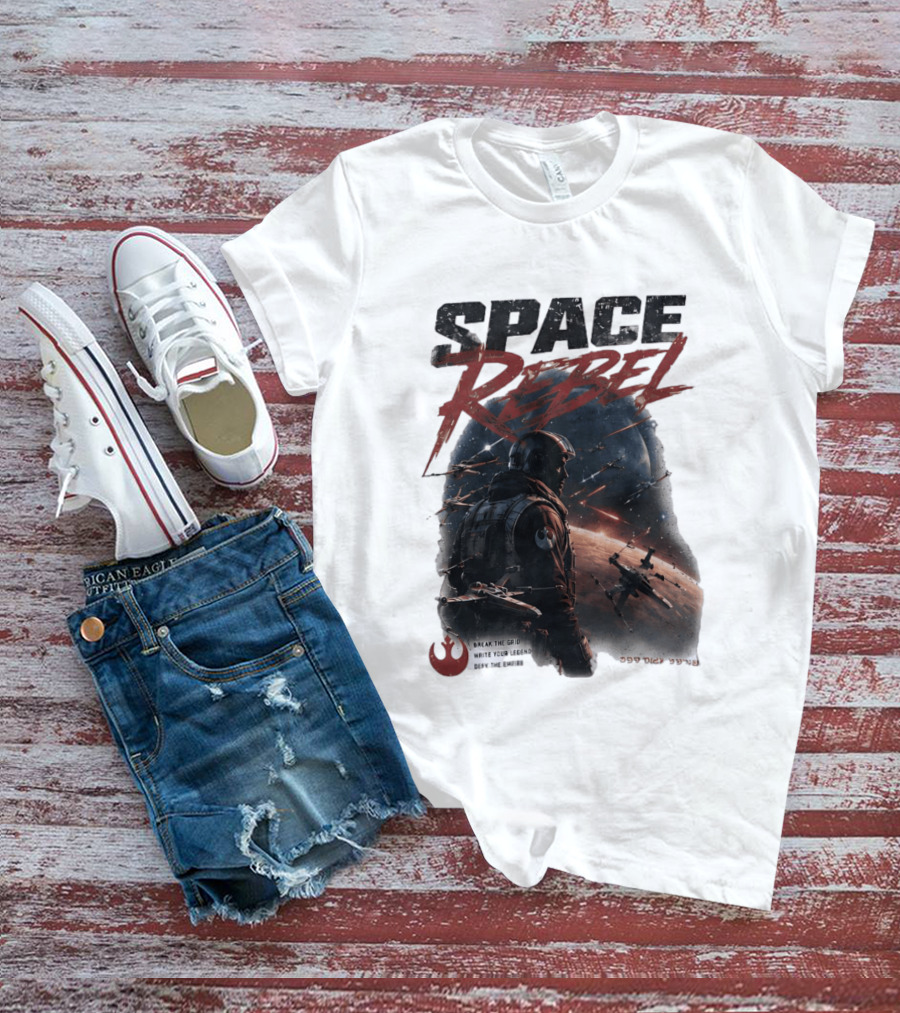 Space Rebel Break The Grid Write Your Legend Defy The Empire T-Shirt