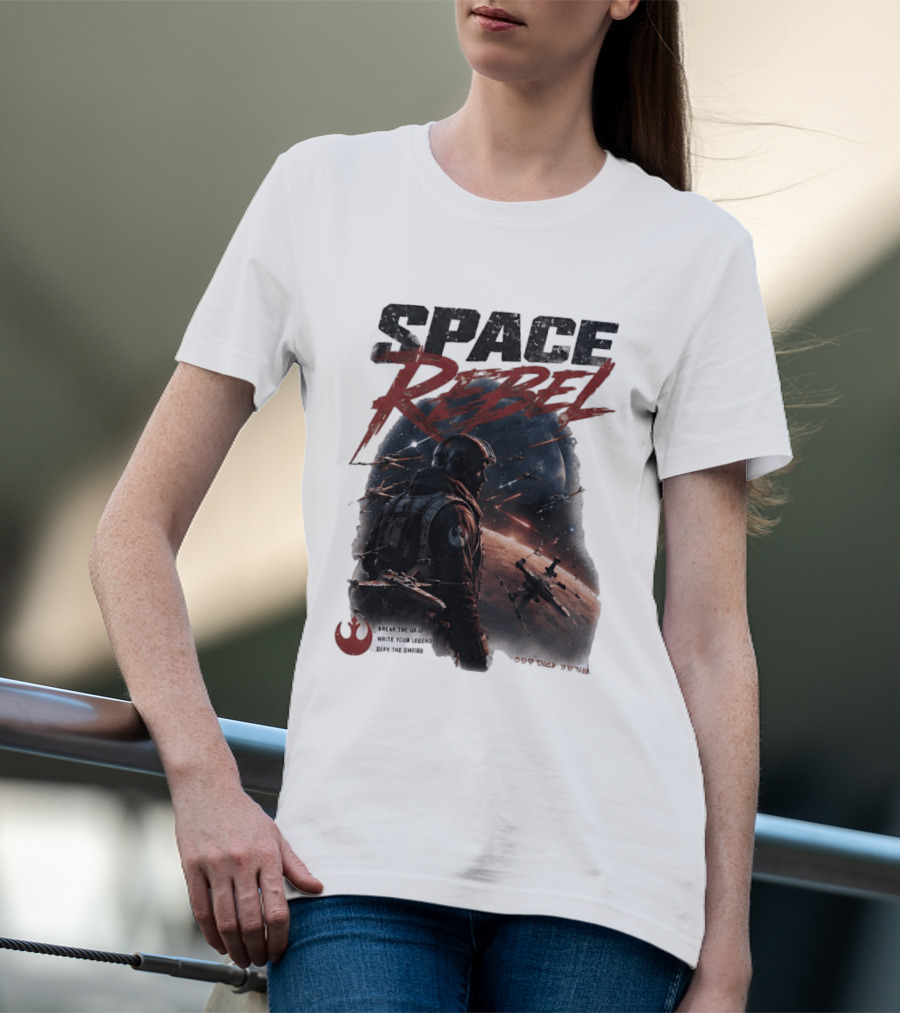 Space Rebel Break The Grid Write Your Legend Defy The Empire T-Shirt
