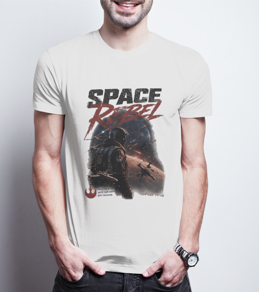 Space Rebel Break The Grid Write Your Legend Defy The Empire T-Shirt