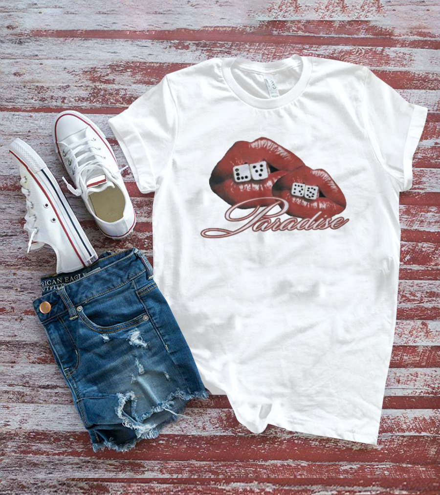 Isaiah Falls LVRS Paradise Red Lips Dice T-Shirt