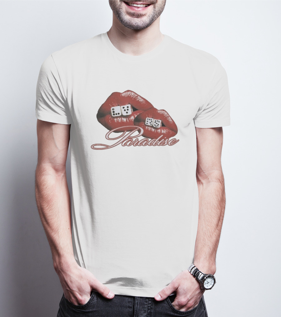Isaiah Falls LVRS Paradise Red Lips Dice T-Shirt