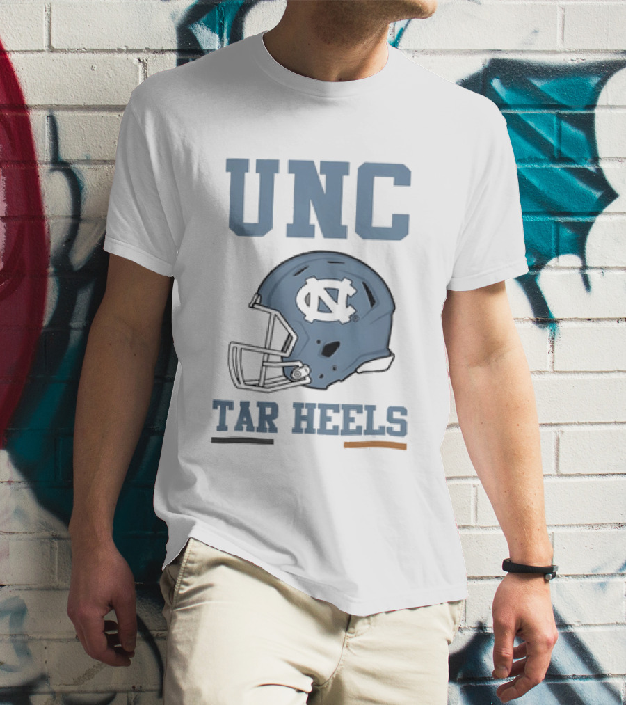 UNC Tar Heels Football Helmets Ireland 2026 Aviva Stadium T-Shirt