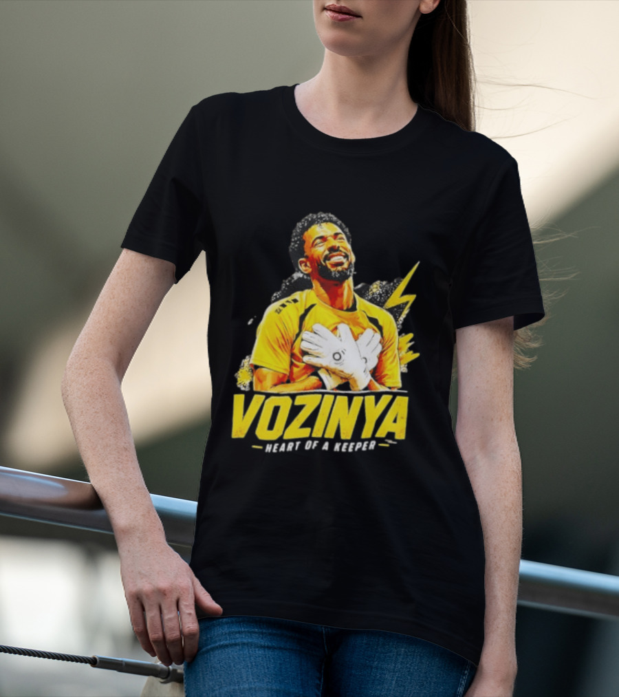 Vozinya Heart Of A Keeper Cape Verde Football Goalkeeper T-Shirt