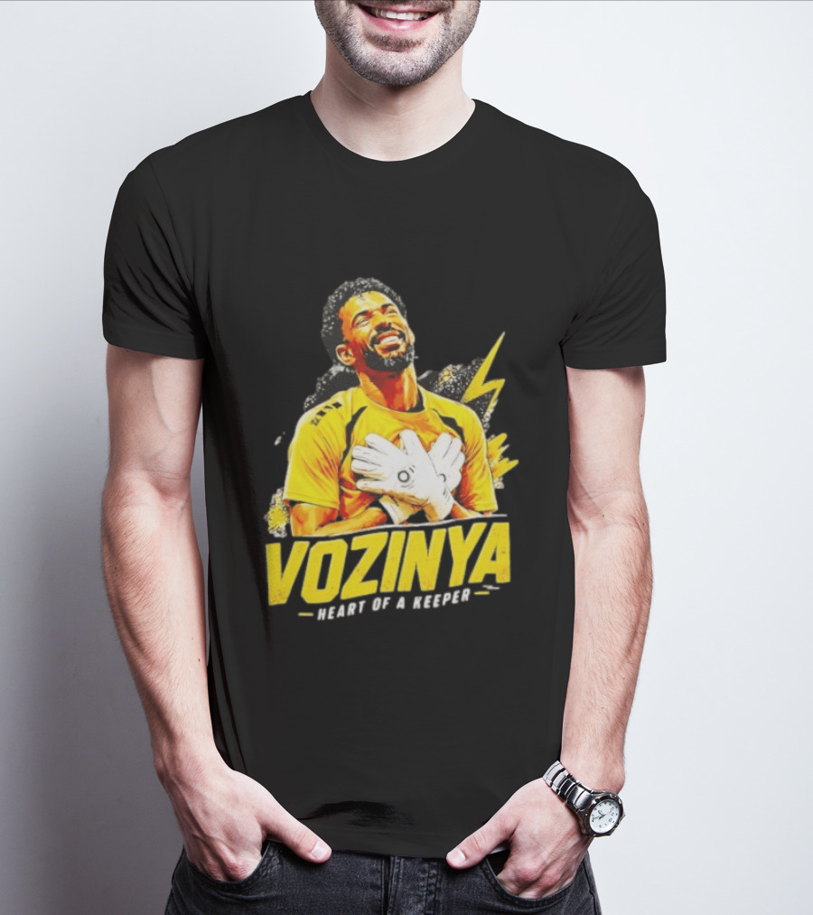 Vozinya Heart Of A Keeper Cape Verde Football Goalkeeper T-Shirt