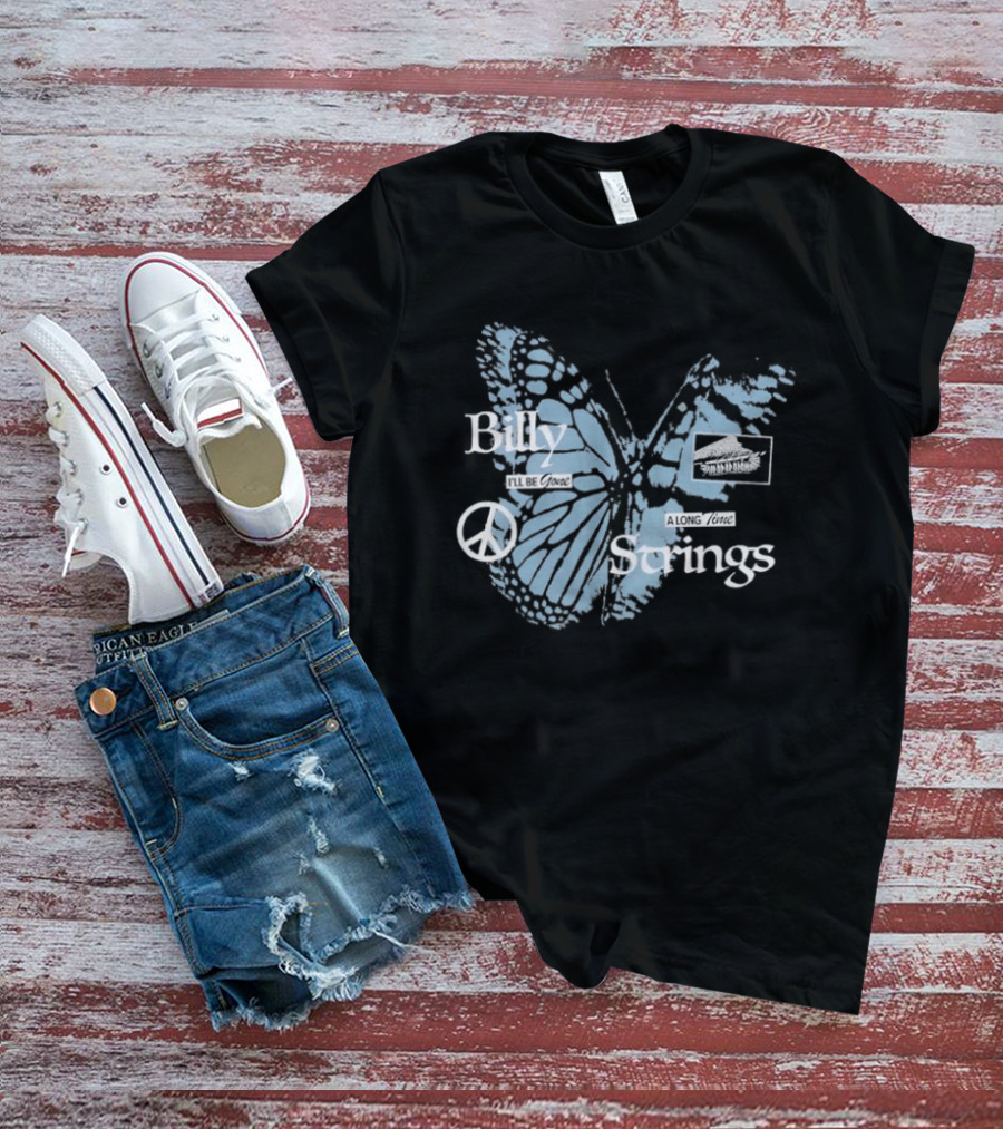Billy Strings I'll Be Gone A Long Time Butterfly Peace T-Shirt
