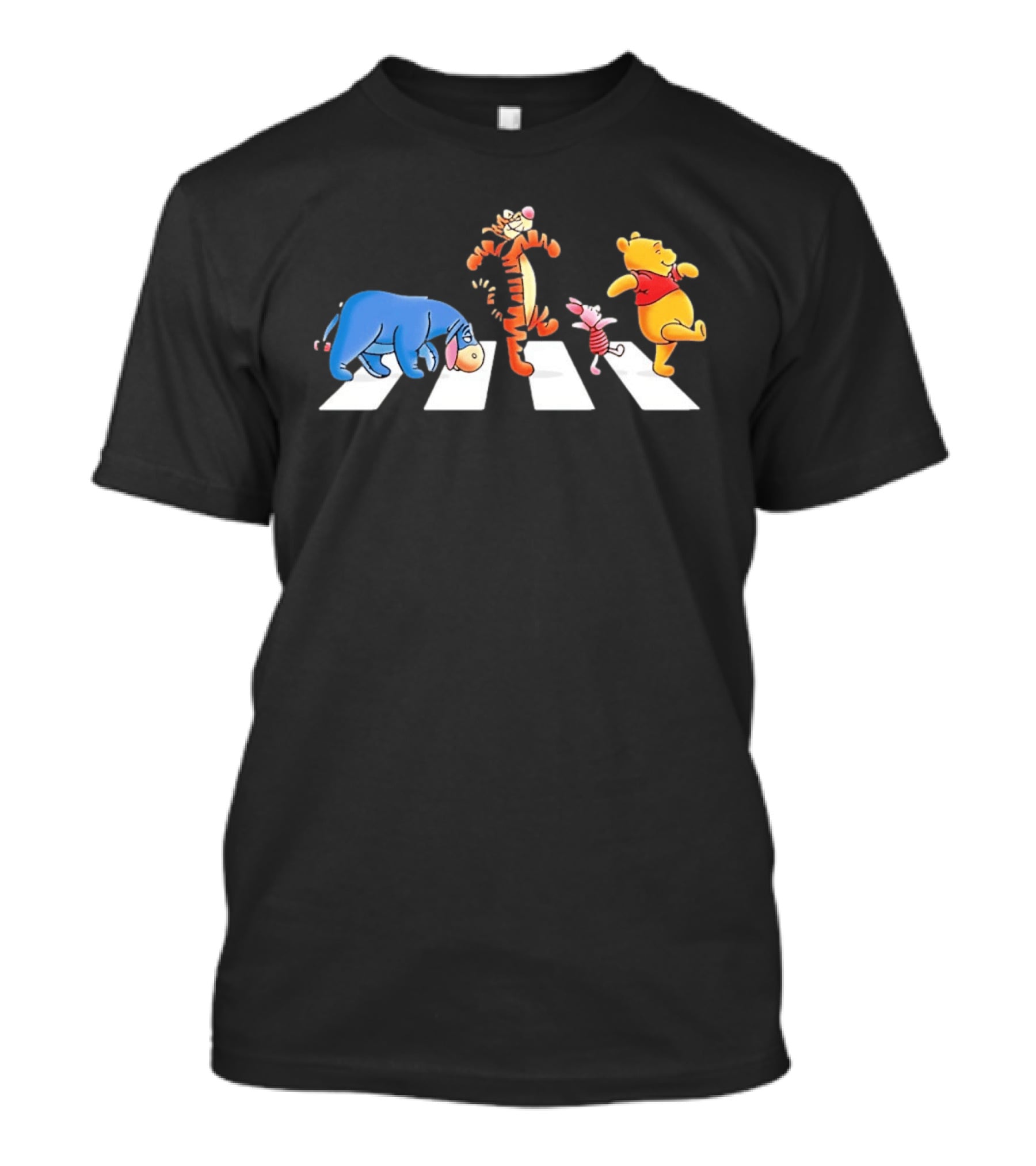 Eeyore Tigger Piglet Pooh Crossing Abbey Road Iconic Scene T-Shirt
