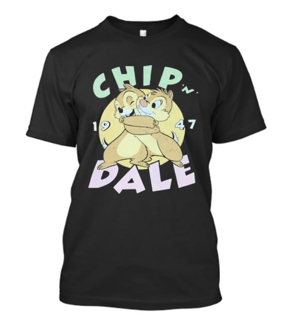Chip N Dale 1947 Disney Characters Hugging T-Shirt