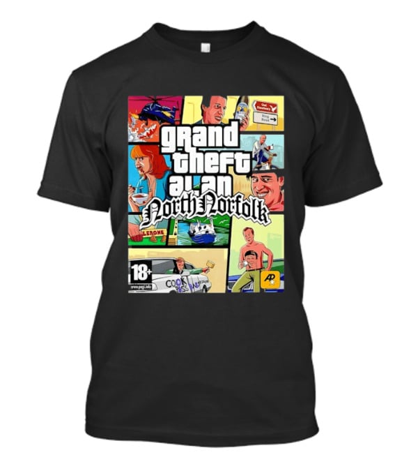 Grand Theft Alan North Norfolk Steve Coogan T-Shirt