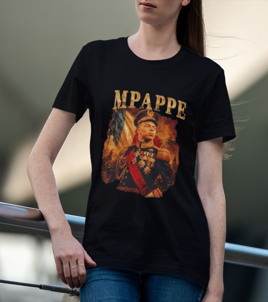 Kylian Mbappe Napoleonic General Military Uniform Commander T-Shirt