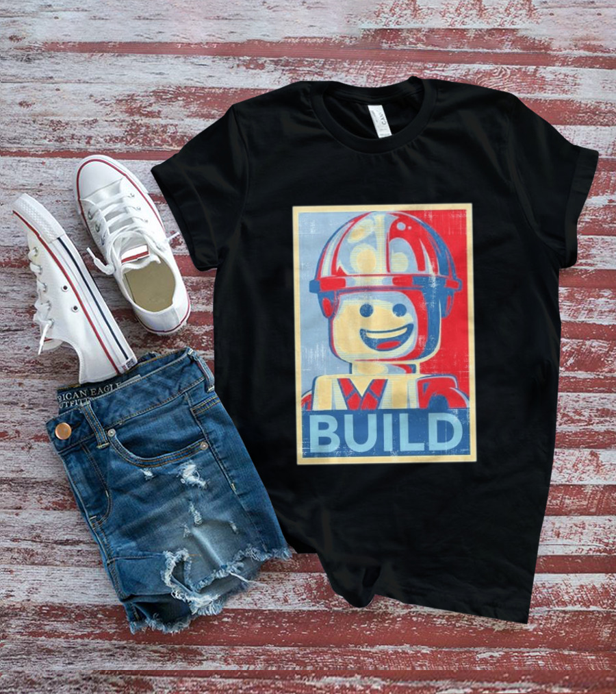 Lego Minifigure Build Distressed T-Shirt