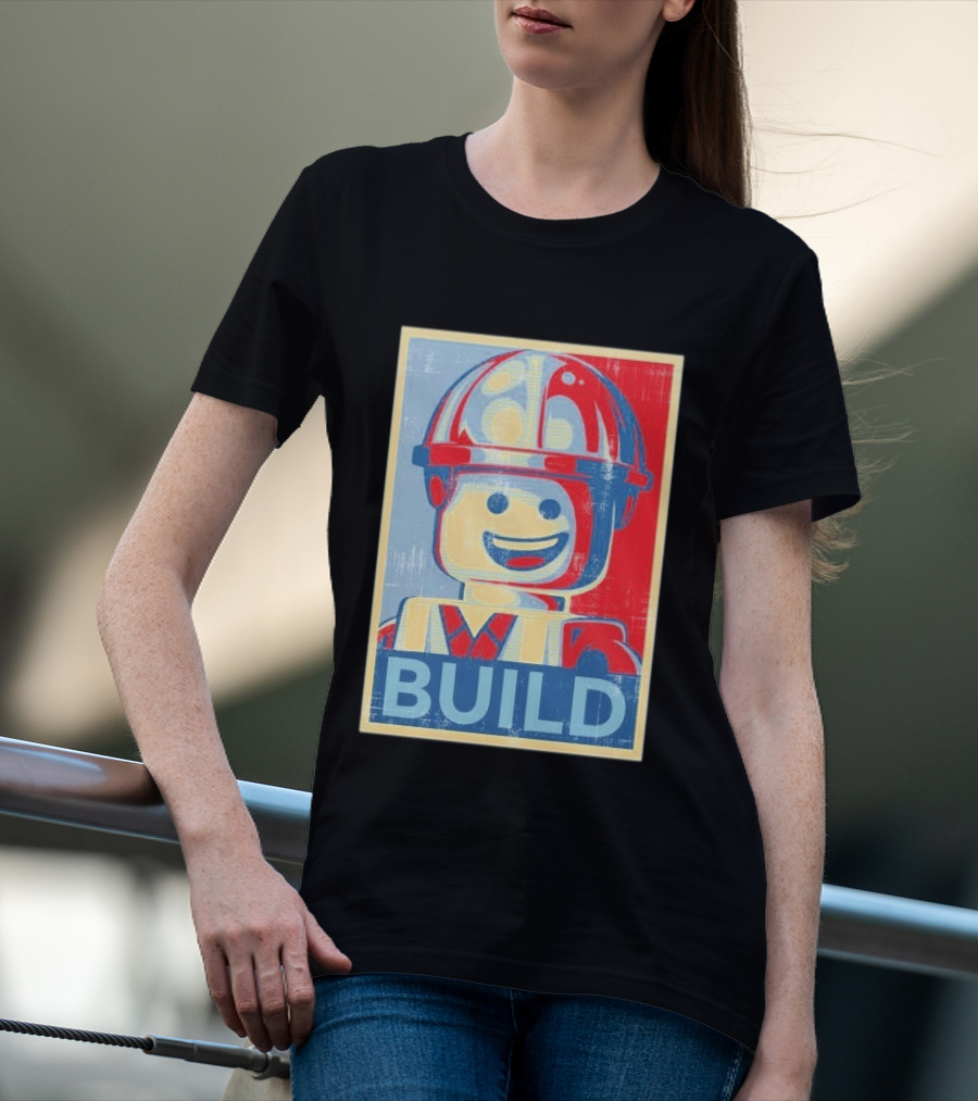 Lego Minifigure Build Distressed T-Shirt