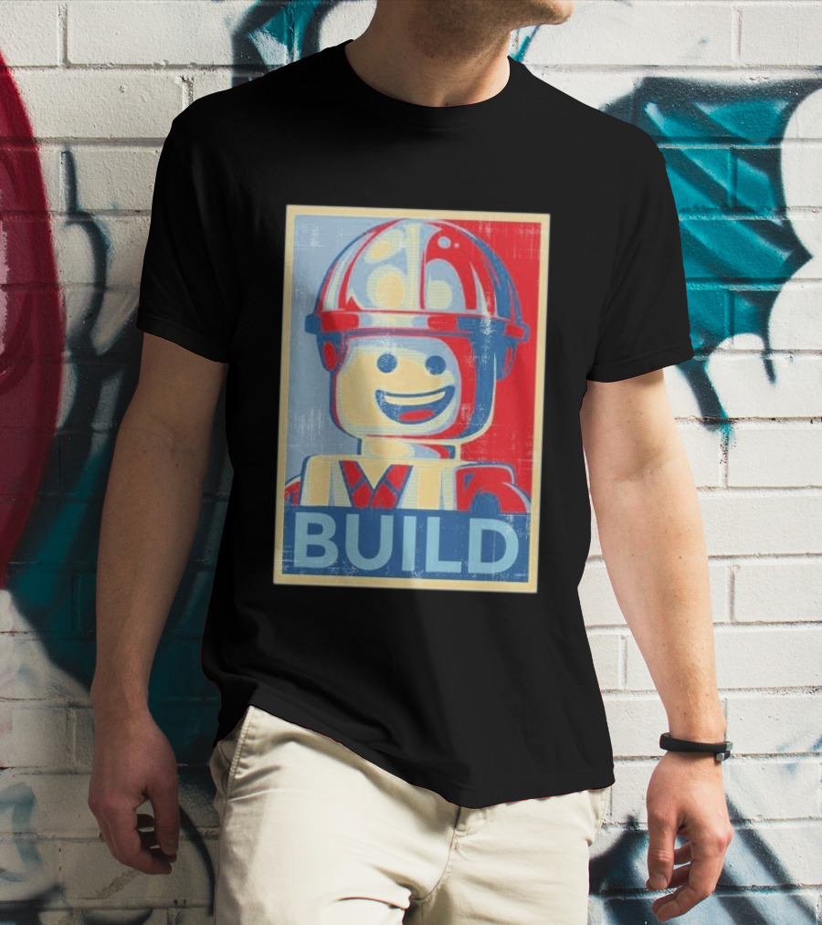 Lego Minifigure Build Distressed T-Shirt