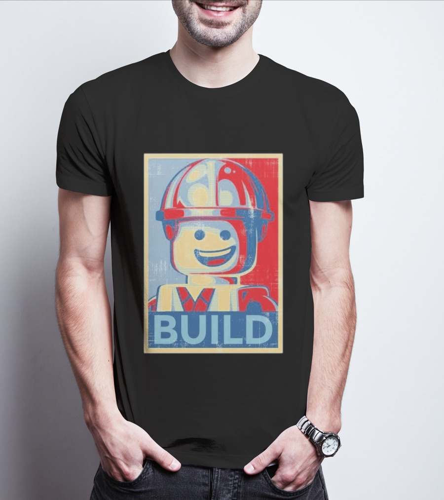 Lego Minifigure Build Distressed T-Shirt