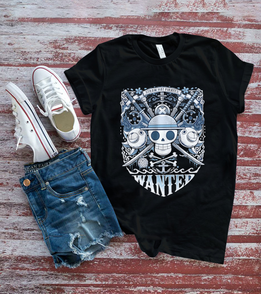 Straw Hat Pirates Skull Wanted T-Shirt