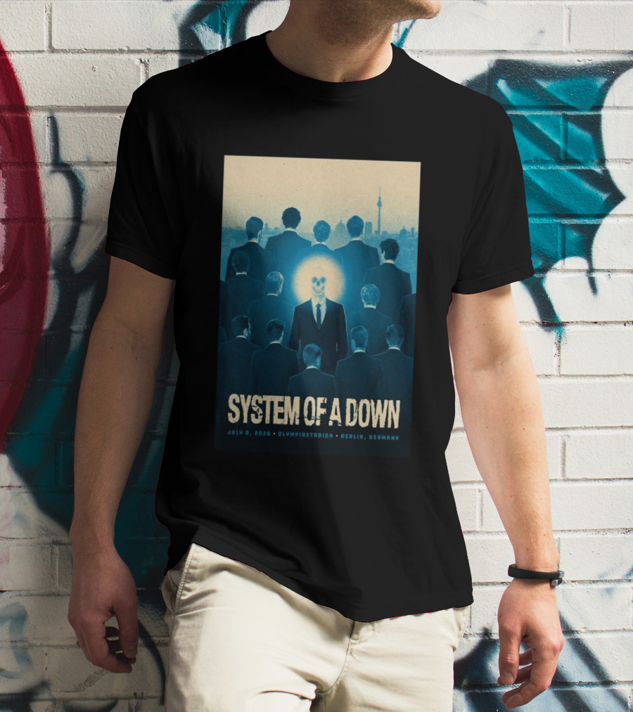 System Of A Down July 8 2026 Olympiastadion Berlin Germany T-Shirt