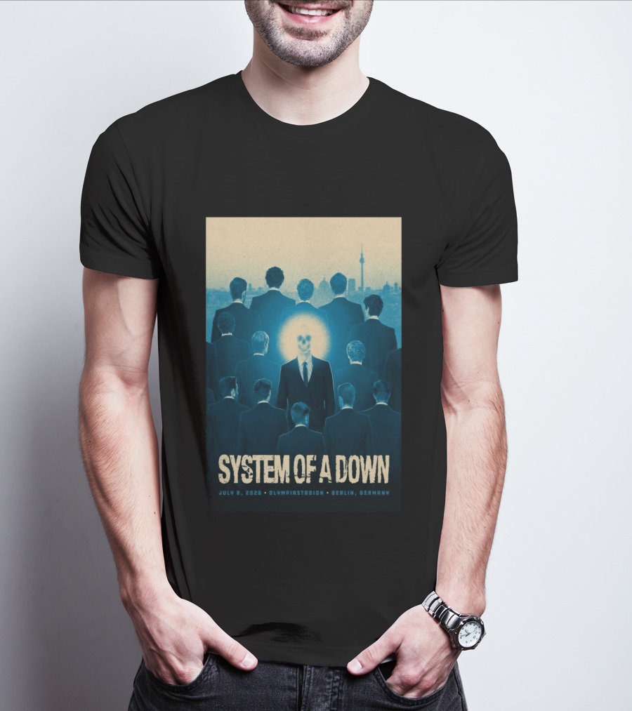 System Of A Down July 8 2026 Olympiastadion Berlin Germany T-Shirt