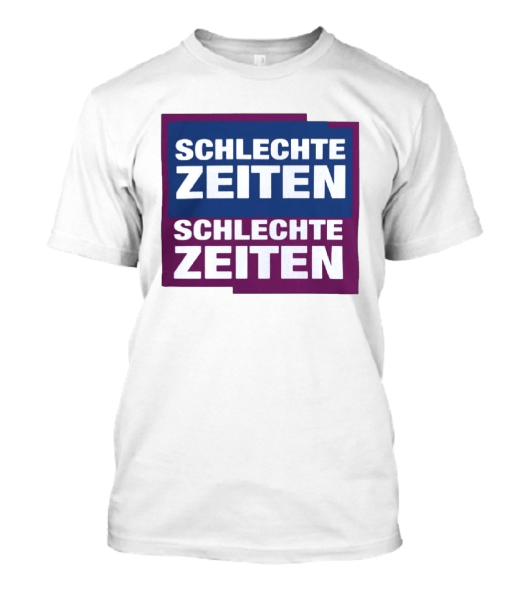 Versager Clothing Schlechte Zeiten Schlechte Zeiten Blue Purple Blocks T-Shirt