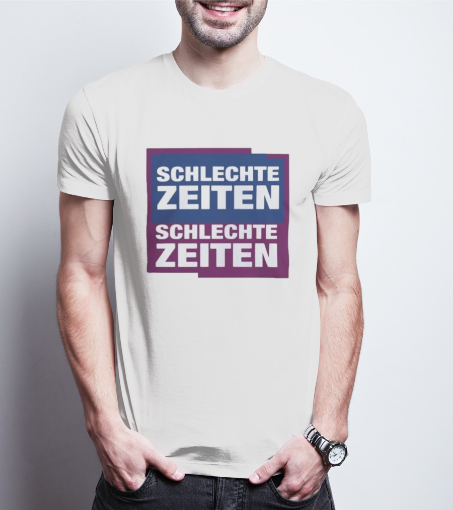 Versager Clothing Schlechte Zeiten Schlechte Zeiten Blue Purple Blocks T-Shirt