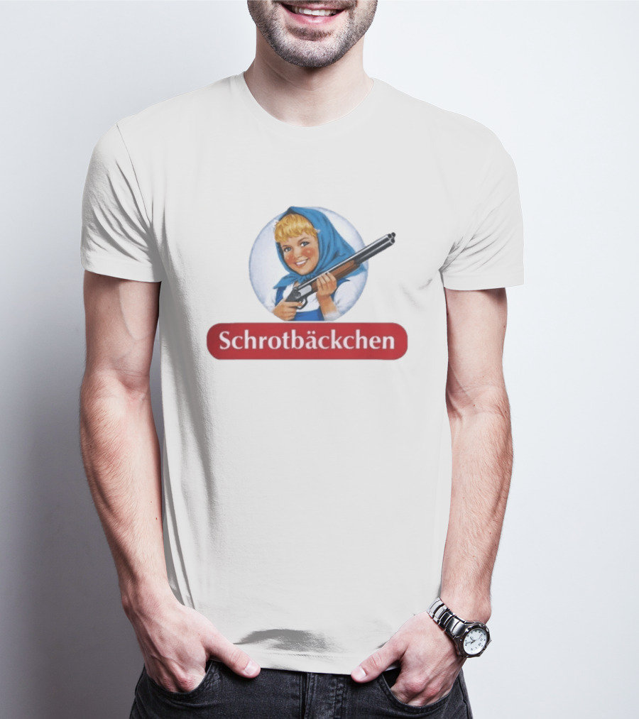 Versager Clothing Schrotbäckchen Girl With Blue Hood And Shotgun T-Shirt