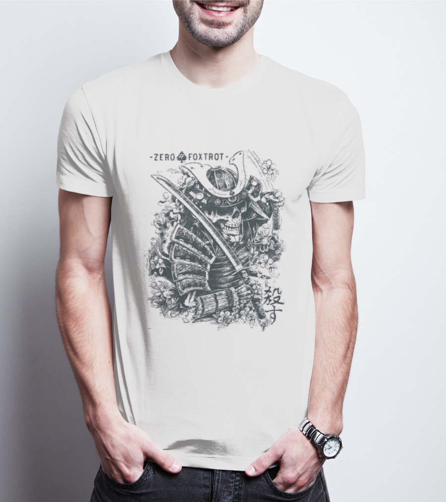 Zero Foxtrot Kill You Sword Skull T-Shirt