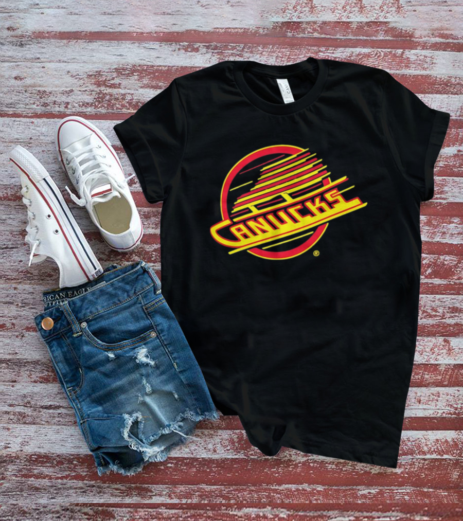 Vancouver Canucks Skate Logo NHL Hockey T-Shirt