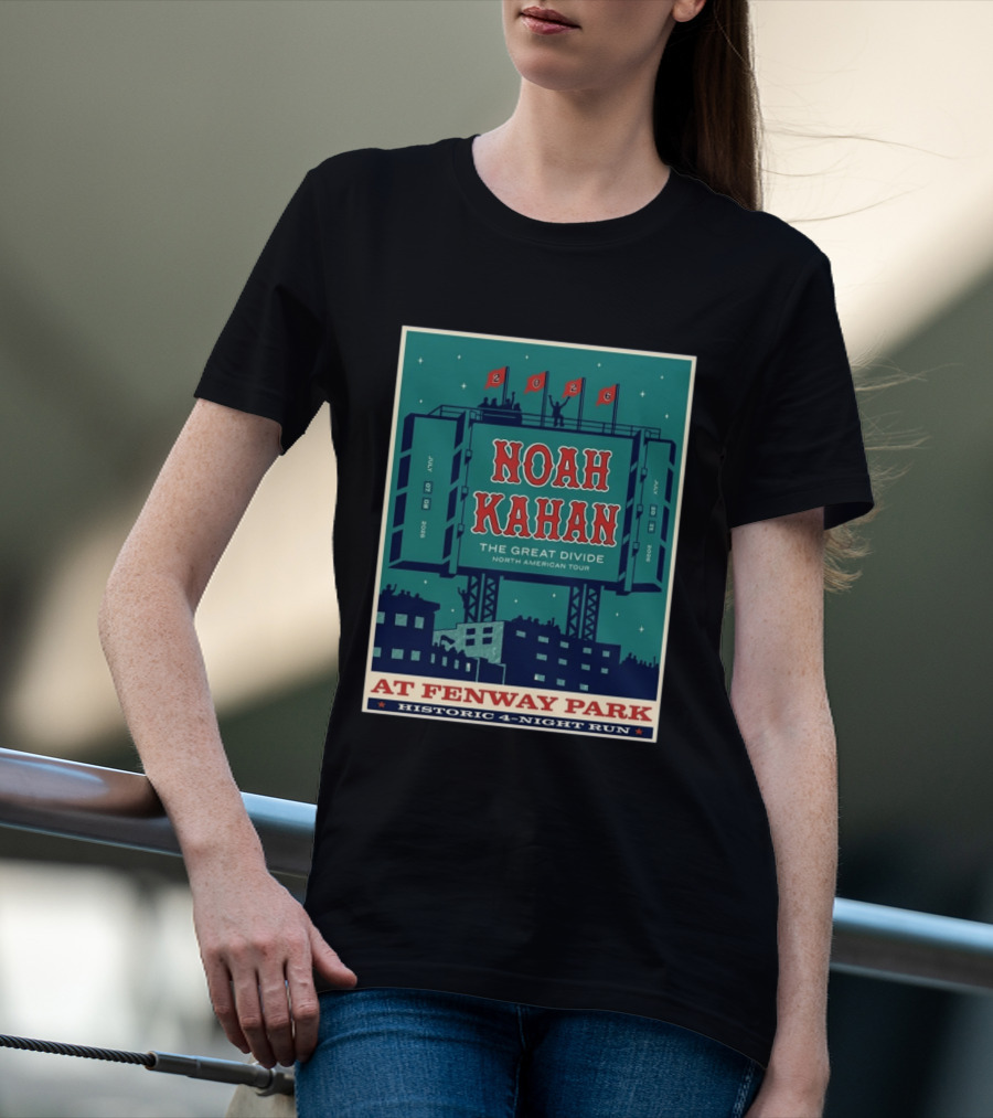 Noah Kahan The Great Divide Tour 2026 Fenway Park July 7 8 10 11 T-Shirt