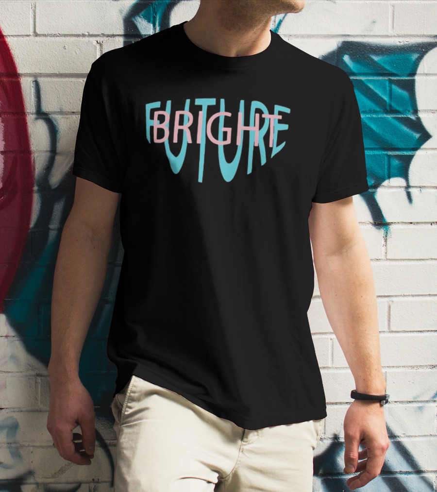 Bright Future Phil Lester Pastel Blue Pink T-Shirt
