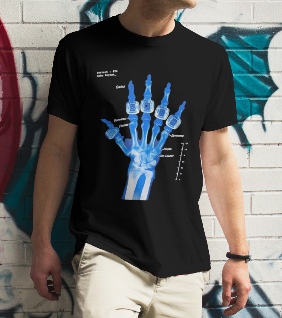 Kobe Bryant Patient No 24 X Ray Rings Lakers T-Shirt