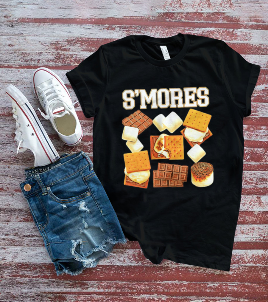 S'mores Marshmallow Chocolate Graham Cracker Delight T-Shirt