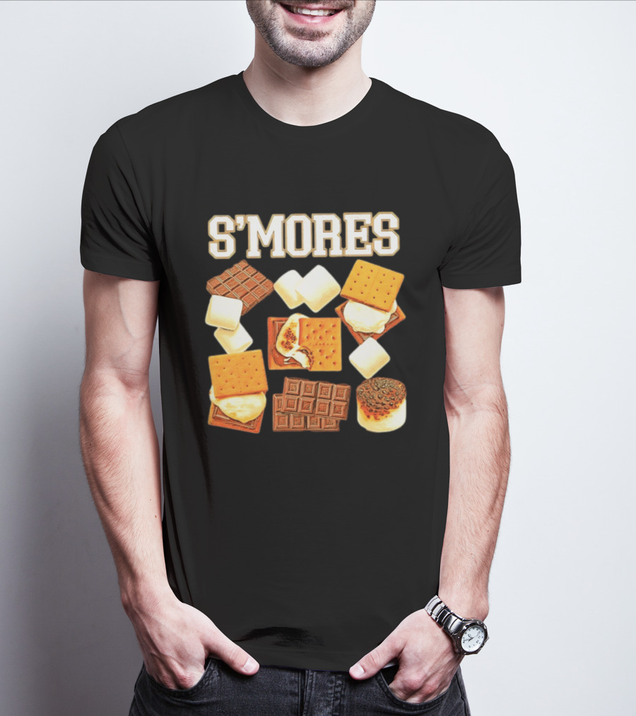 S'mores Marshmallow Chocolate Graham Cracker Delight T-Shirt