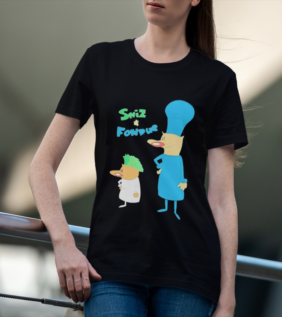 Sniz And Fondue Characters From Nickelodeon 90s Cartoon Series T-Shirt