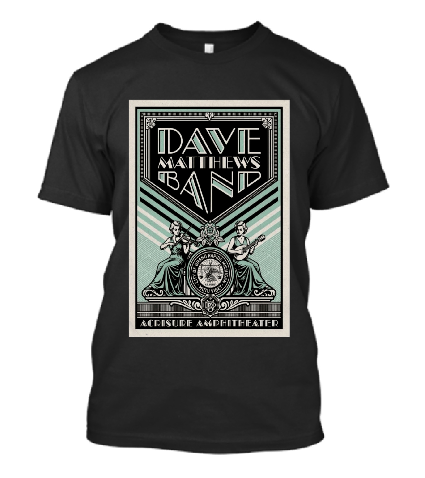 Dave Matthews Band Grand Rapids Event On Jul 8 2026 T-Shirt