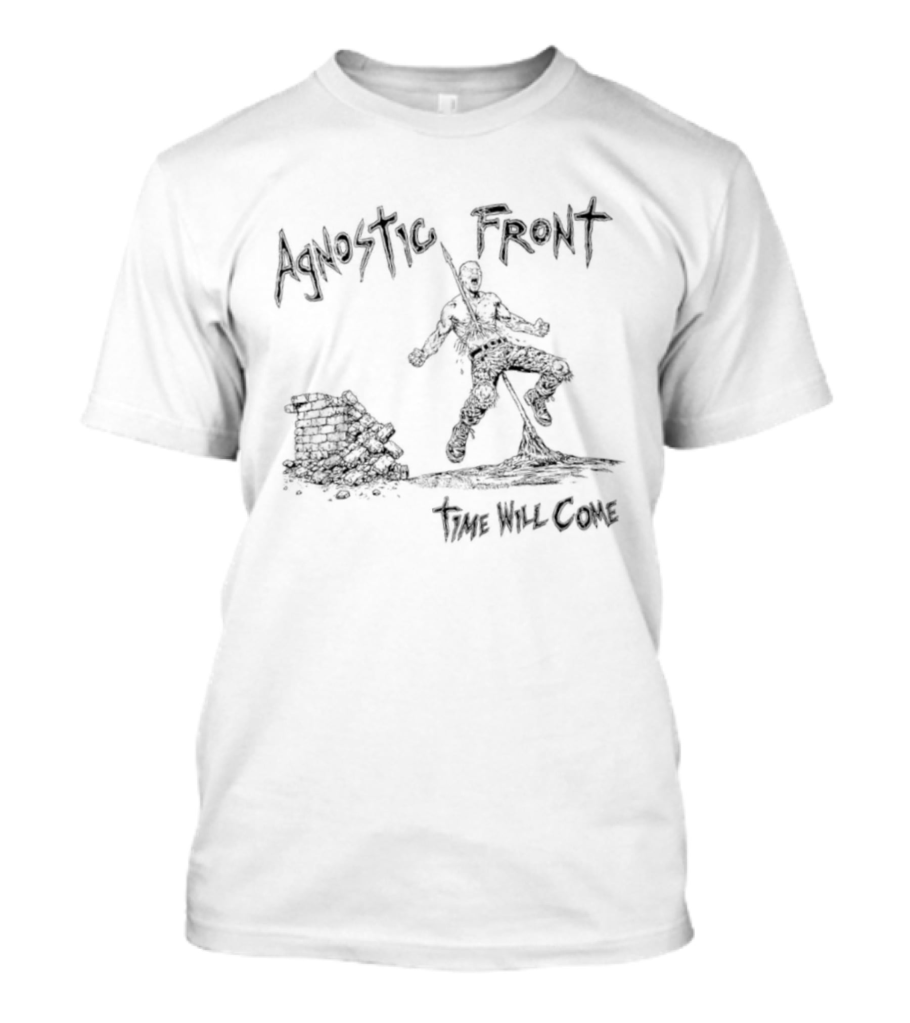Agnostic Front Time Will Come Hardcore Punk Vintage Aesthetic T-Shirt