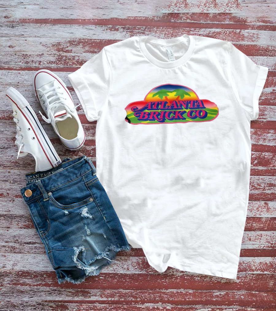 Atlanta Brick Co Retro Palm Tree Sunset T-Shirt