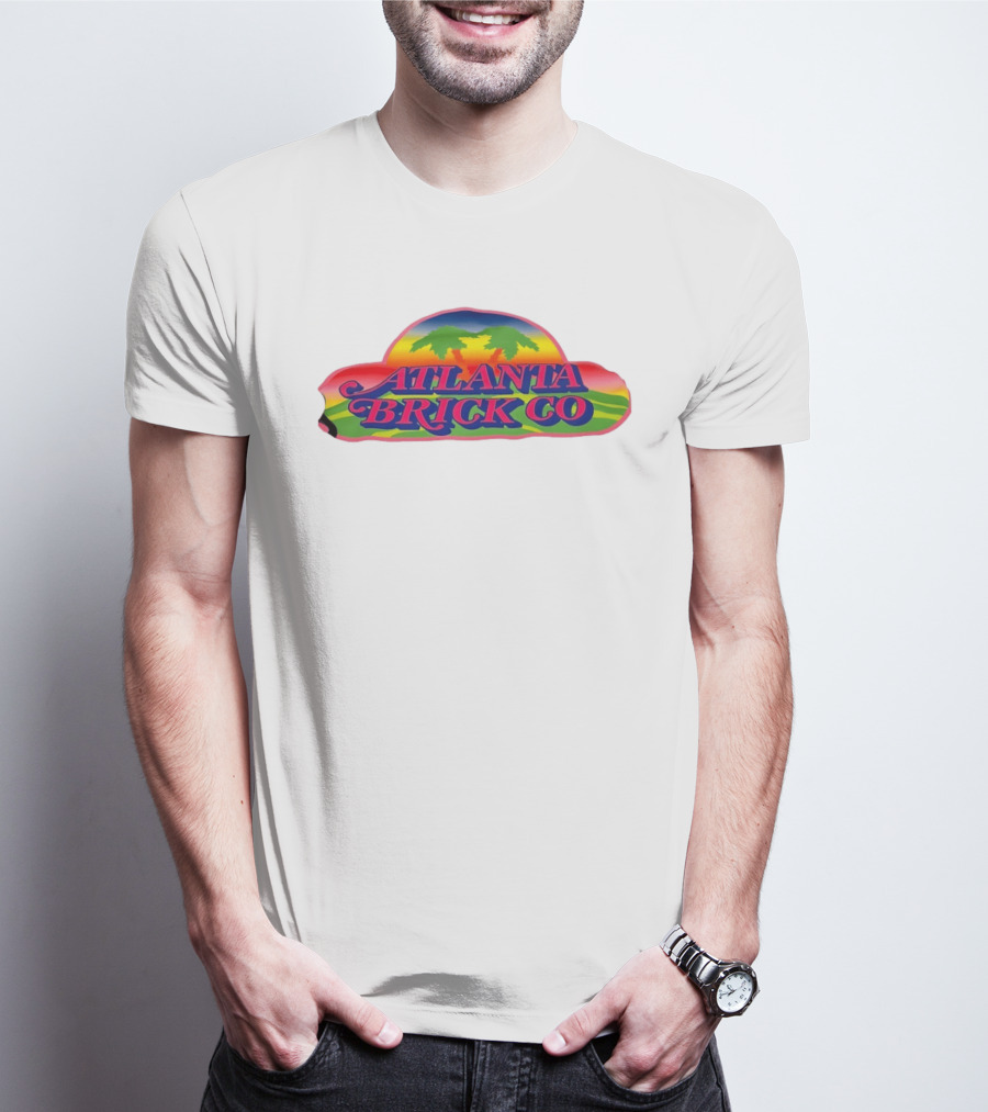 Atlanta Brick Co Retro Palm Tree Sunset T-Shirt