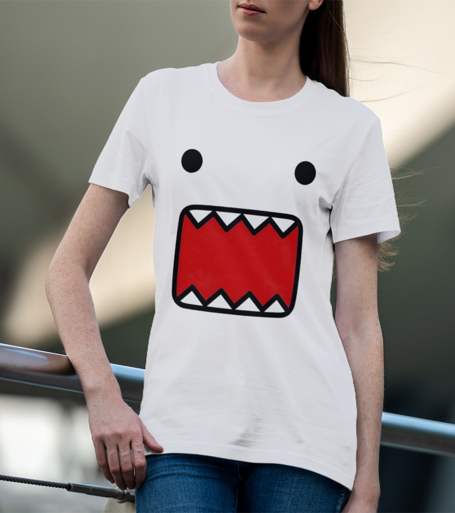 Domo Kun Face Expression With Red Teeth T-Shirt